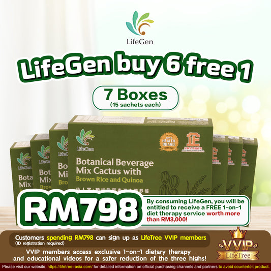 (E) LifeGen Nutritious Drinks Buy 6 FREE 1 Box 买6盒送1盒 仙人掌健康餐 (+Free VVIP Program + Welcome gift 免费VVIP会员籍+歡迎禮）💥