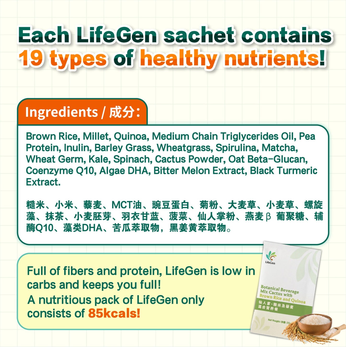 (E) LifeGen Nutritious Drinks Buy 6 FREE 1 Box 买6盒送1盒 仙人掌健康餐 (+Free VVIP Program + Welcome gift 免费VVIP会员籍+歡迎禮）💥