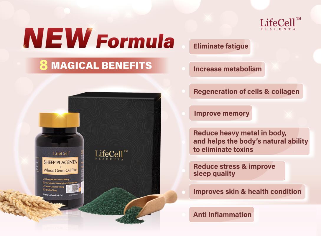 (D) LifeCell Placenta Buy 3 Bottles 買3罐 LifeCell羊胎素 (+Free VVIP Program + Welcome Gift 免费VVIP会员籍+欢迎礼) 💥